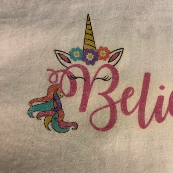 Made 2 Order Believe Unicorn shirt - Picture 2 of 2